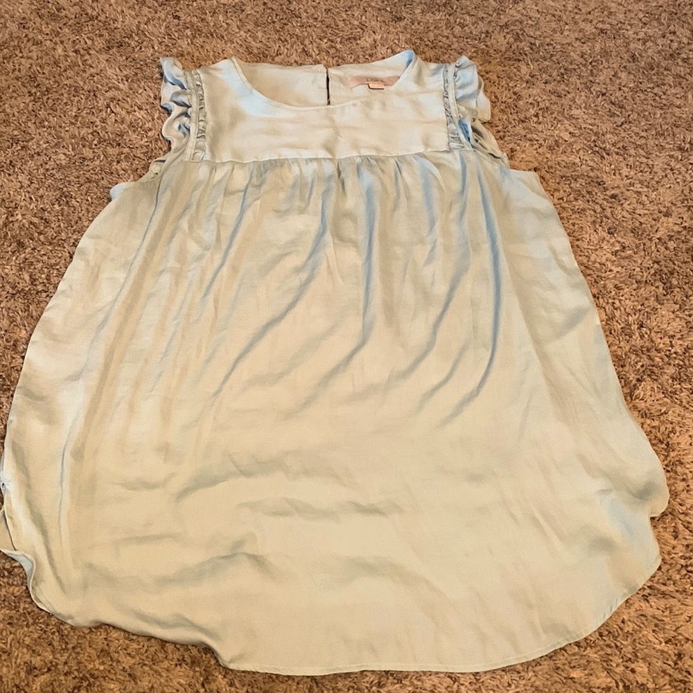LOFT ice blue maternity tunic